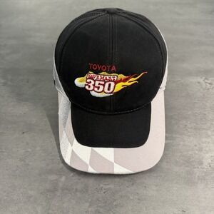 Vintage Toyota Racing Hat Black Red Yellow Silver Trucker‎ 350 F1 Nascar Biker